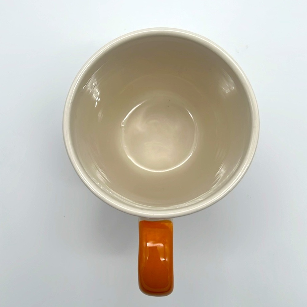 Gnome Autumn Fall Leaf Mug with Orange Handle - Picture 6 of 10